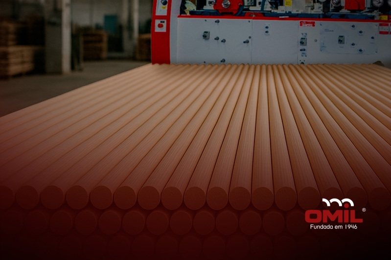 Otimize a fabricação de cabos de vassoura com as máquinas da OMIL